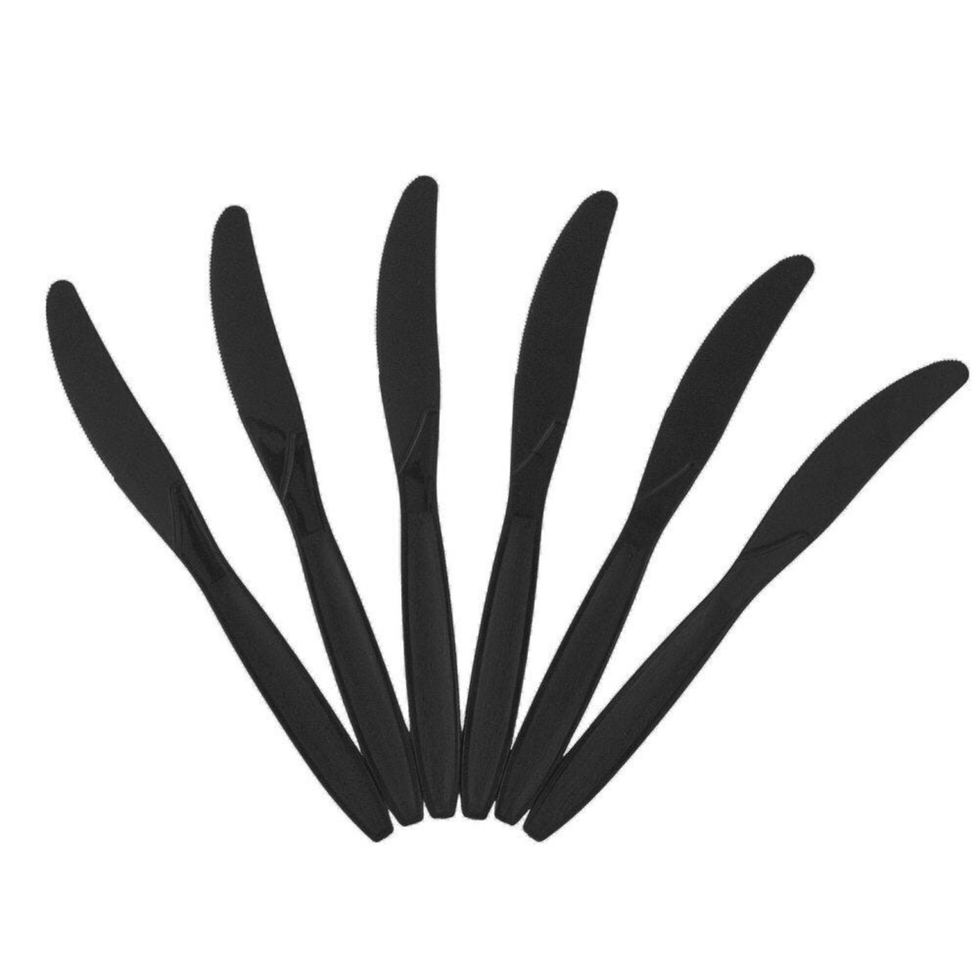 JAM Paper Premium Utensils Plastic Knives Party Pack